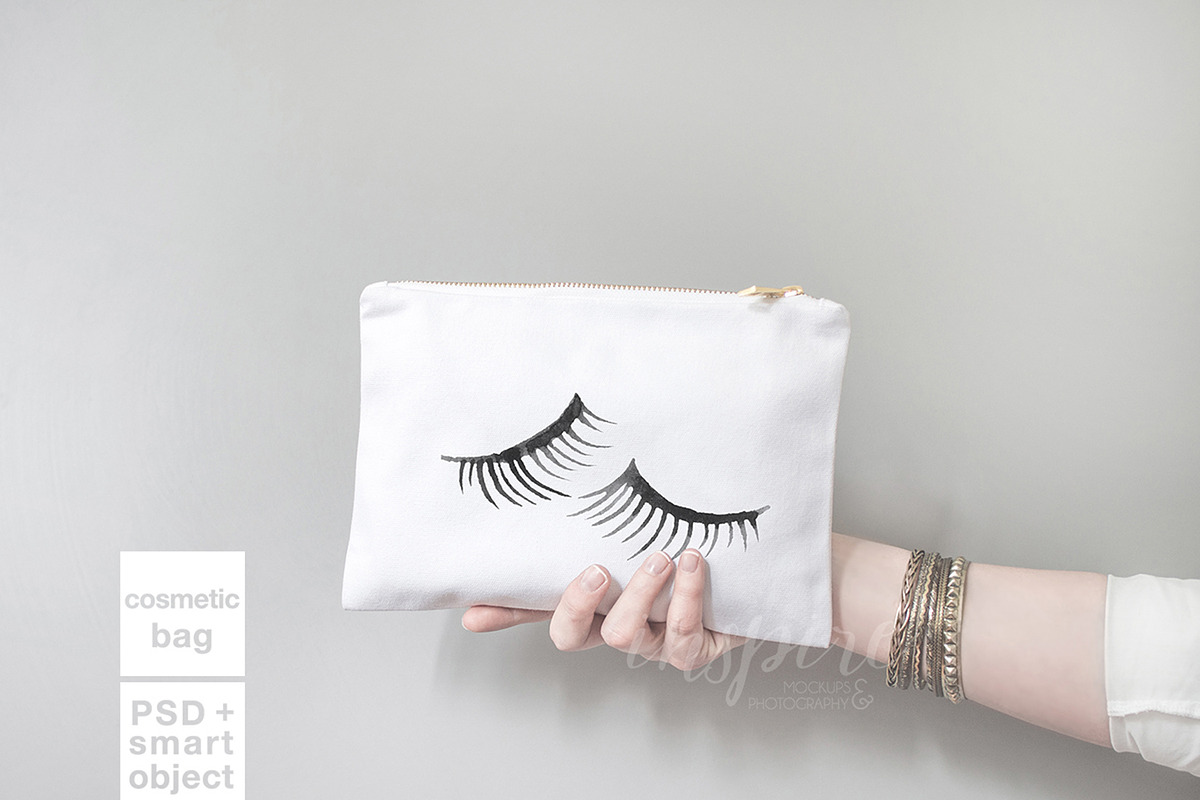 Cosmetic Make Up Bag Mockup PSD +JPG, a Pens & Pencil Mockup by Inspire Mockups (Photo 2 of 4)