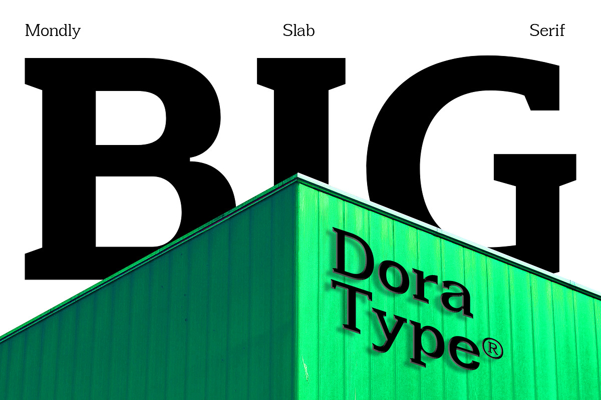 Mondly - Slab Serif, a Font by Dora Typefoundry (Photo 2 of 12)