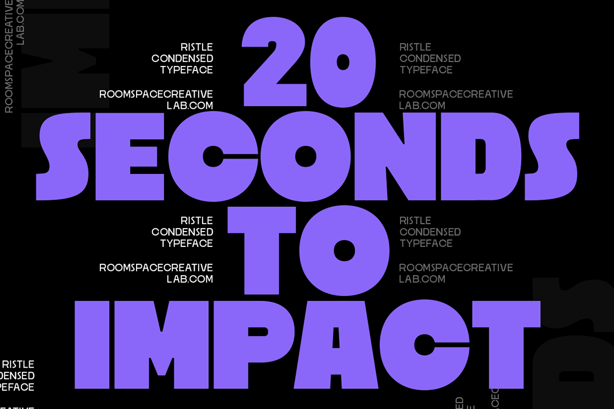 Ristle – Bold Modern Display Sans, a Font by roomspace creative lab (Photo 3 of 12)