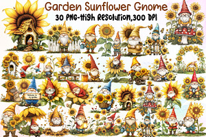 Watercolor Summer Garden Sunflower G, an Illustration by Sublimation Artist