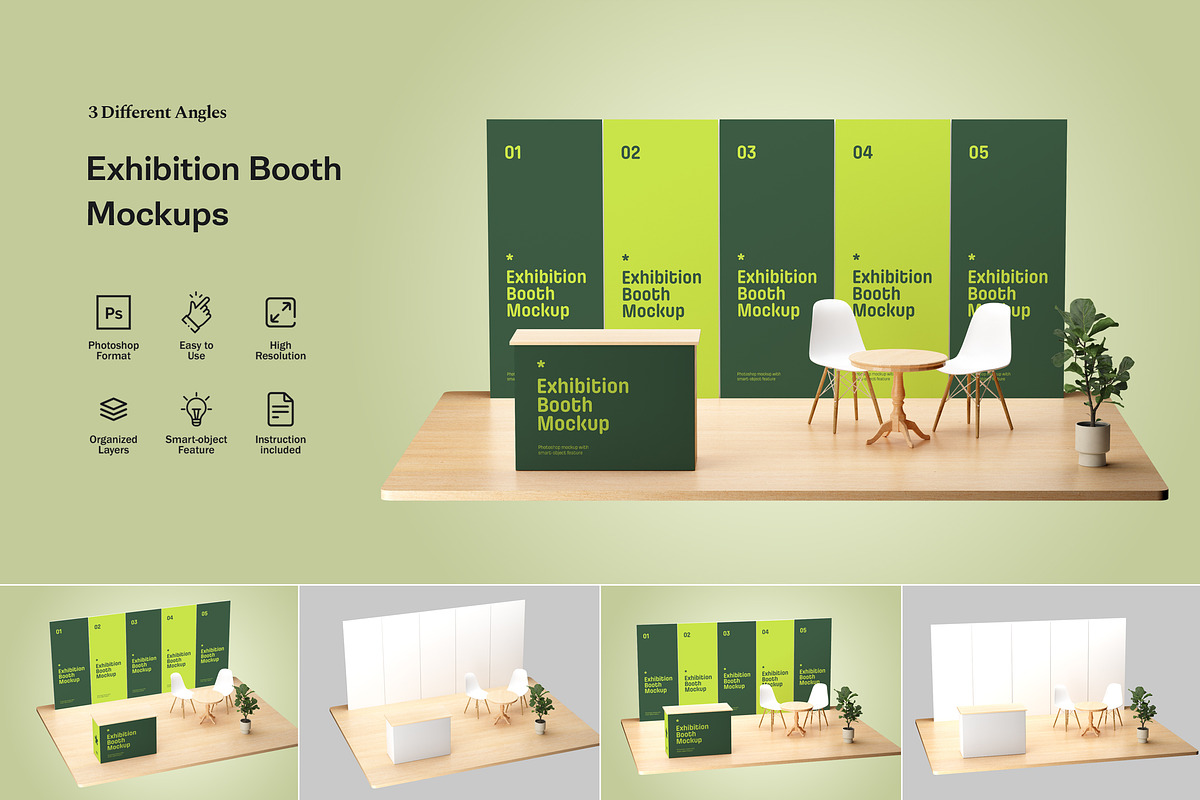 Exhibition Booth Mockups, a Mockup by artimasa (Photo 1 of 4)