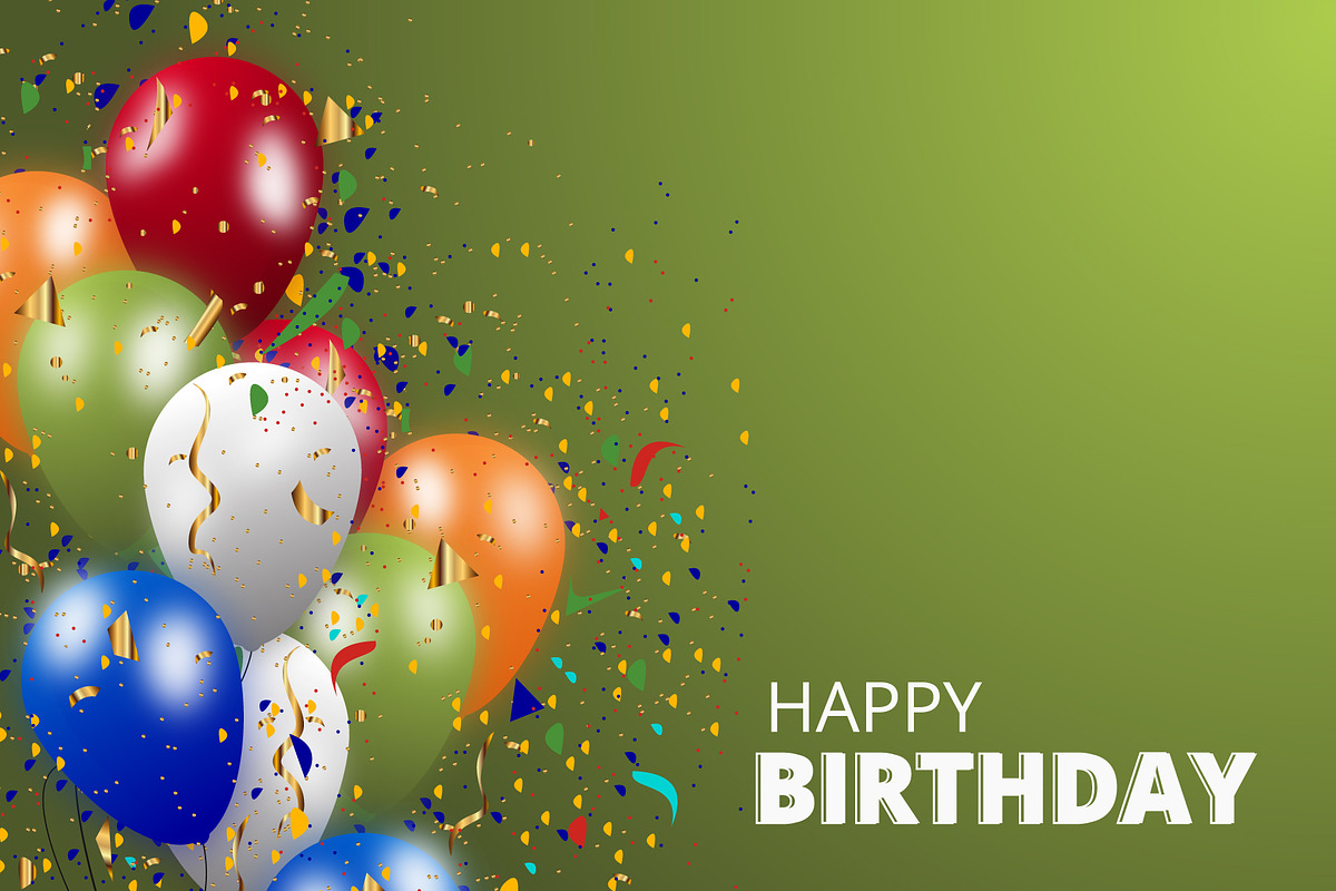 Happy birthday Banner Design, a Background Graphic by Sashamim22 (Photo 3 of 3)