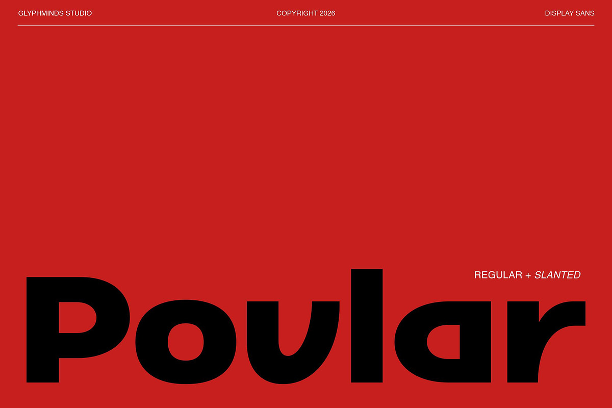 Povlar Font, a Sans Serif Font by Glyphminds Studios (Photo 1 of 10)