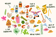 New Orleans Jazz & Heritage Fest, an Illustration by Studio Funshop by Kelli (Thumbnail 3 of 9)