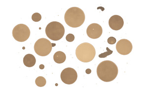 Different shades of beige circles, an Illustration by ZinetroN
