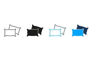 Pillows Icons, an Object Illustration by Gentle Studio