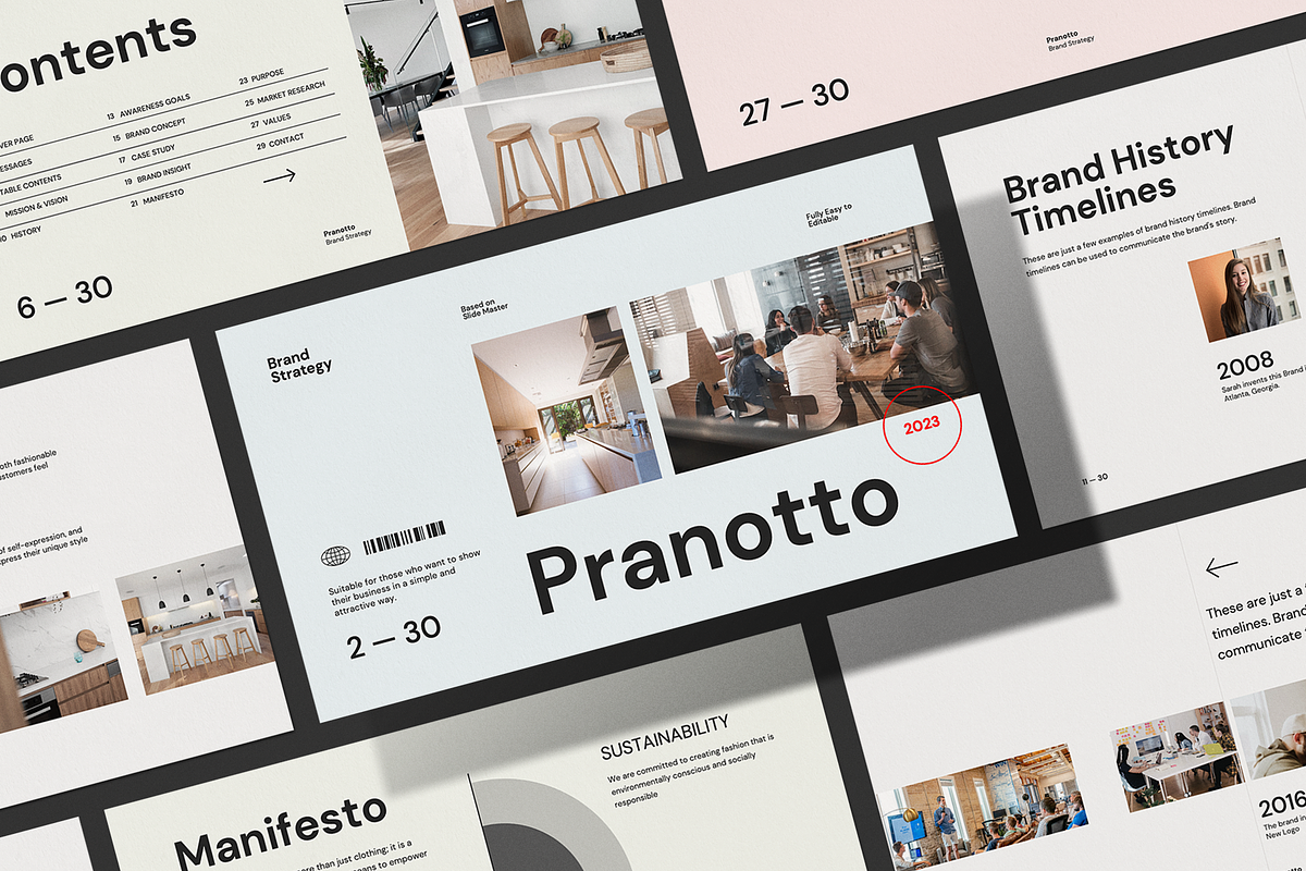 Pranotto Brand Strategy - Powerpoint, a Presentation Template by Surotype (Photo 1 of 10)