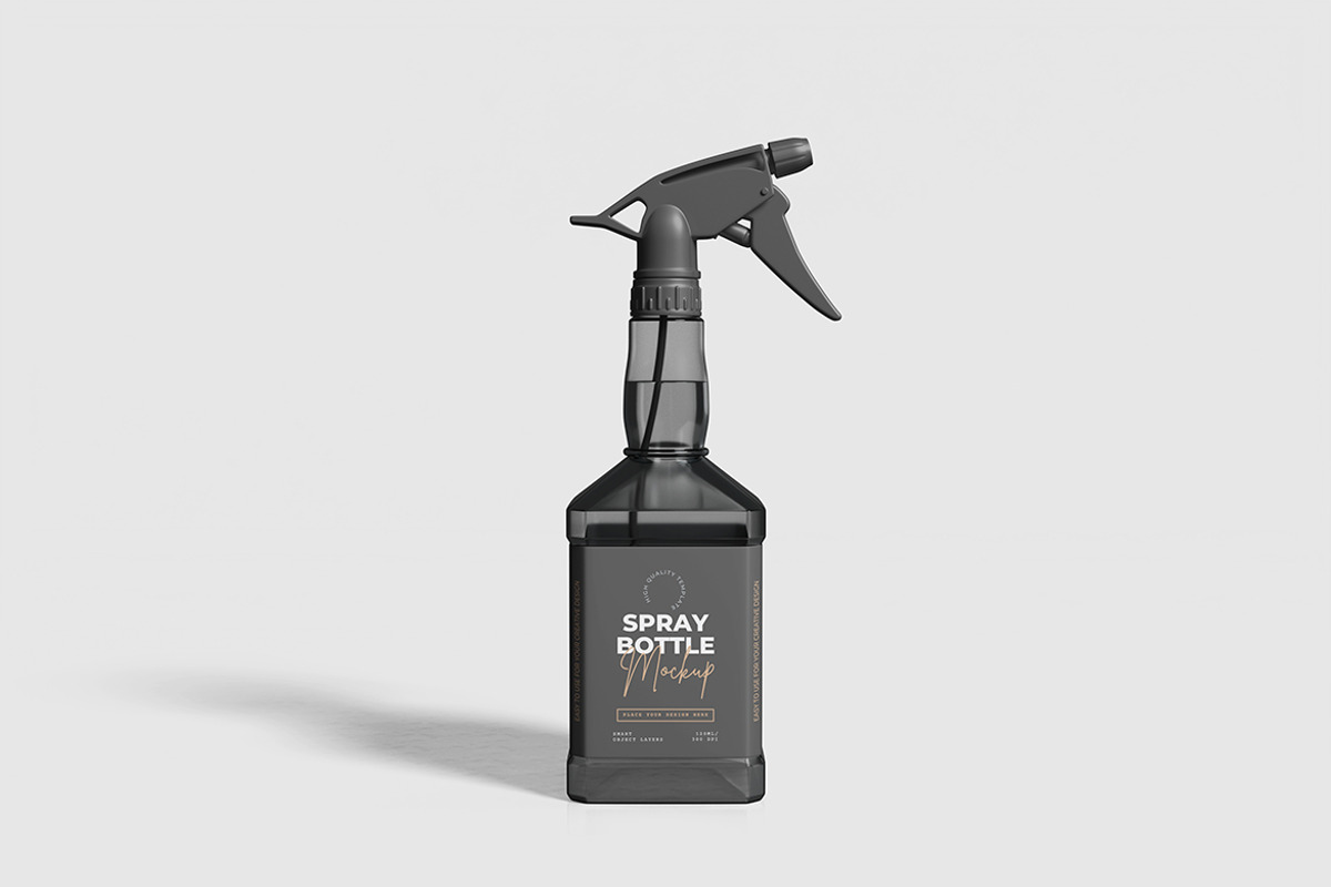 Modern Spray Bottle Mockup, an Advertising Mockup by bimockup