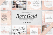 ROSE GOLD | Social Media Pack 2, a Social Media Template by Marigold Studios (Thumbnail 1 of 14)