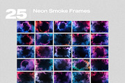 Neon Smoke Frames Effect Overlays, a Brushes & More by PhotoSpirit (Thumbnail 8 of 8)