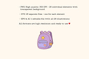 Back to School Clipart Set, an Education Illustration by Bielousova Art (Thumbnail 4 of 7)