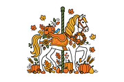 This Autumn & Thanksgiving Clipart, a Seasonal Illustration by abu67222 (Thumbnail 6 of 21)