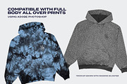 Vintage Oversized Retro Hoodie Mock, a Hoody Mockup by DESIGN SHTUFF (Thumbnail 5 of 5)