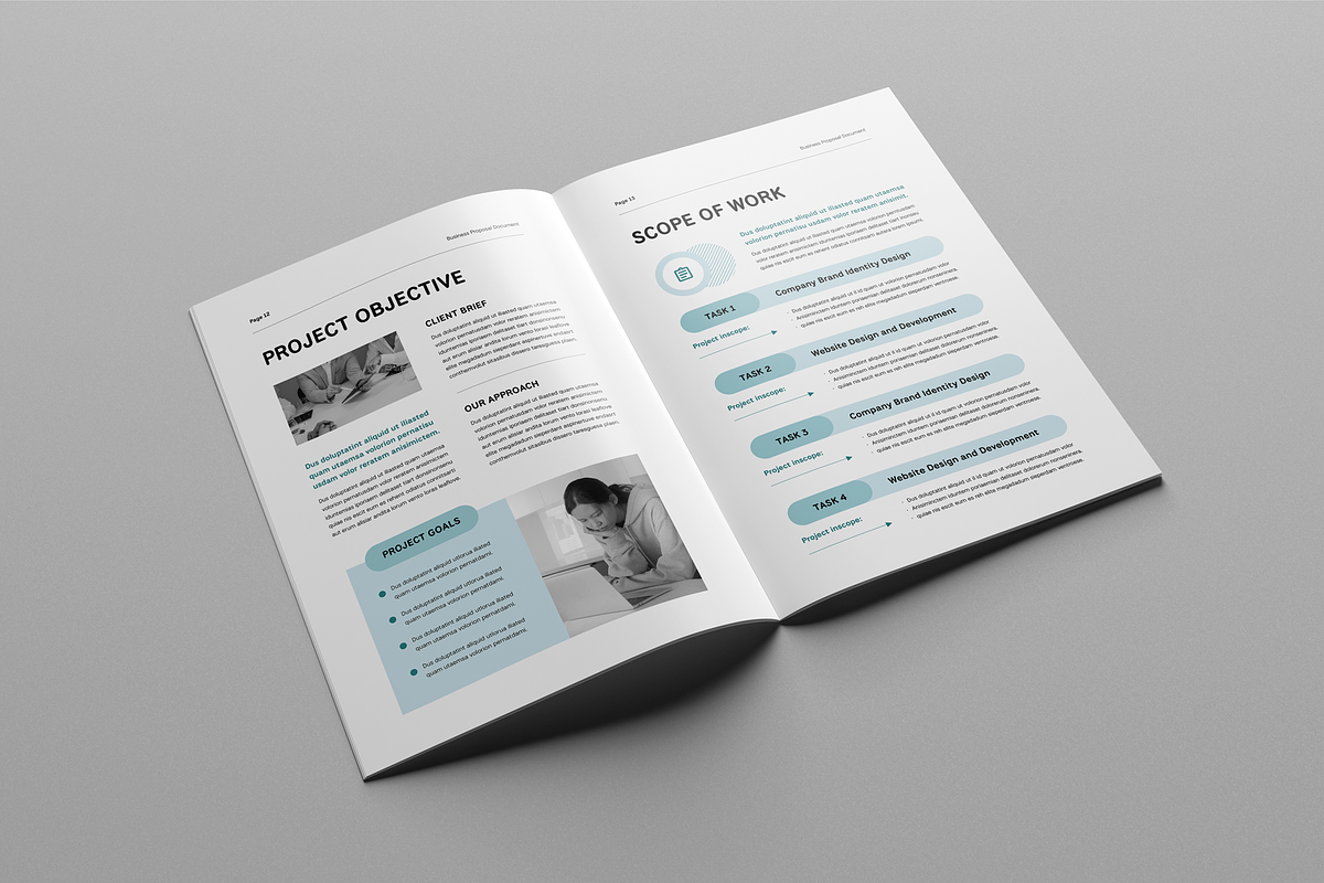 Business Proposal Template, a Brochure Template by Leaflove (Photo 6 of 10)