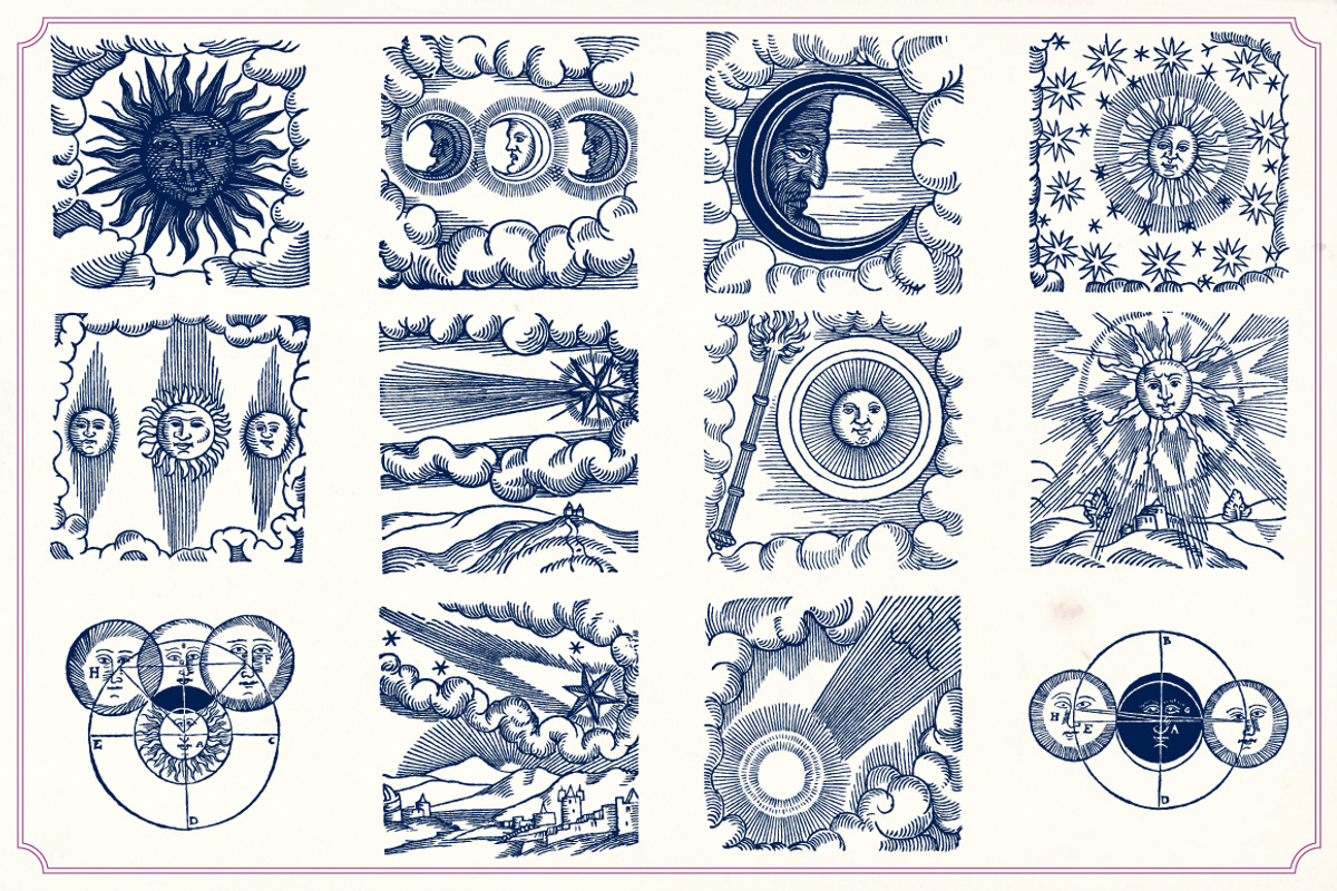 Vintage Space vector illustrations, an Education Illustration by Mr Vintage (Photo 3 of 13)