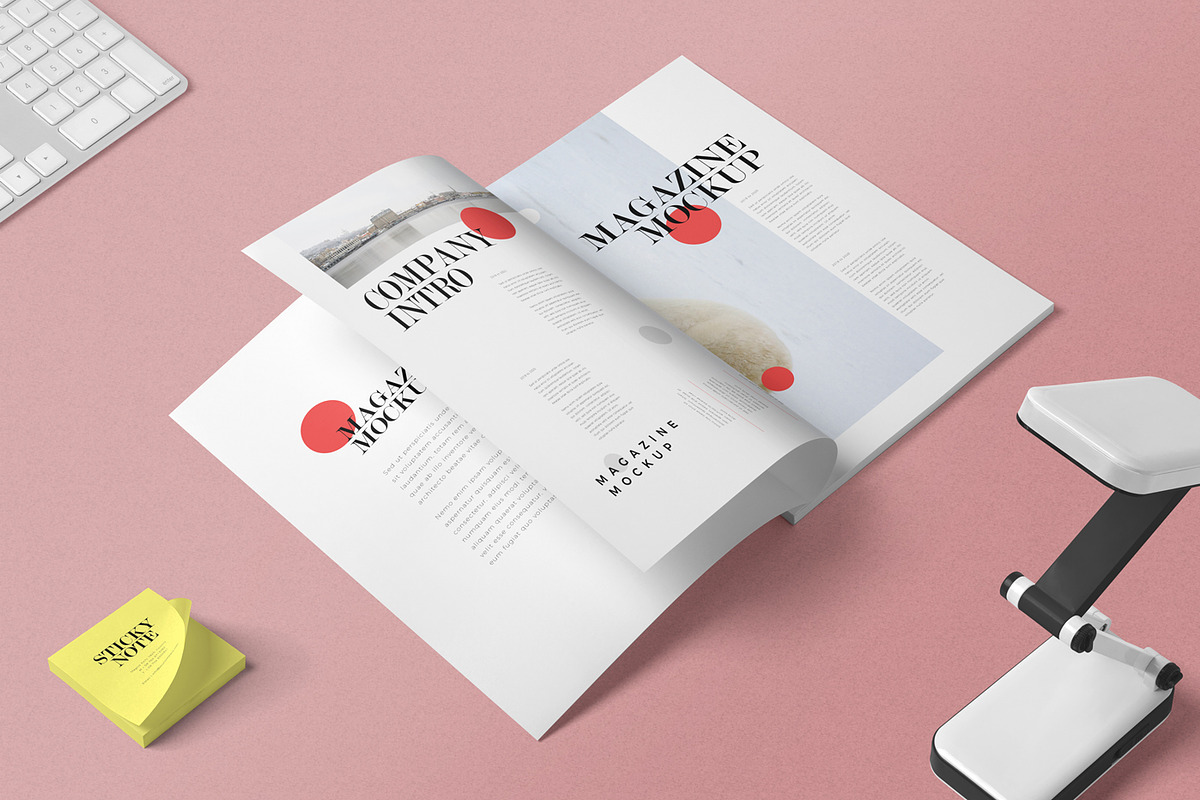 A4 Magazine Mockups, a Books & Magazine Mockup by ZippyPixels