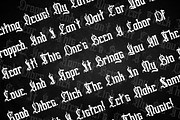 Swords Clover - Modern Blackletter, a Blackletter Font by Dhabee (Thumbnail 10 of 15)