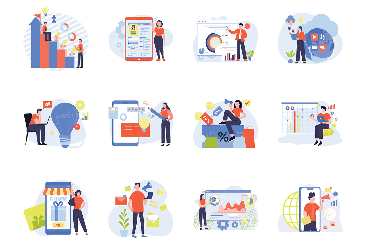 Marketing and SEO Illustrations Pack, an Illustration by Vector Portal (Photo 2 of 3)