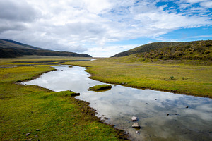 Scenic view of mountains and lake near Cotopaxi Volcano in Ecuad, a Nature Photo by GoodGoods