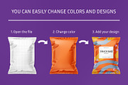 Snack bag mockup set, a Packaging Mockup by ShooShooShop (Thumbnail 4 of 7)