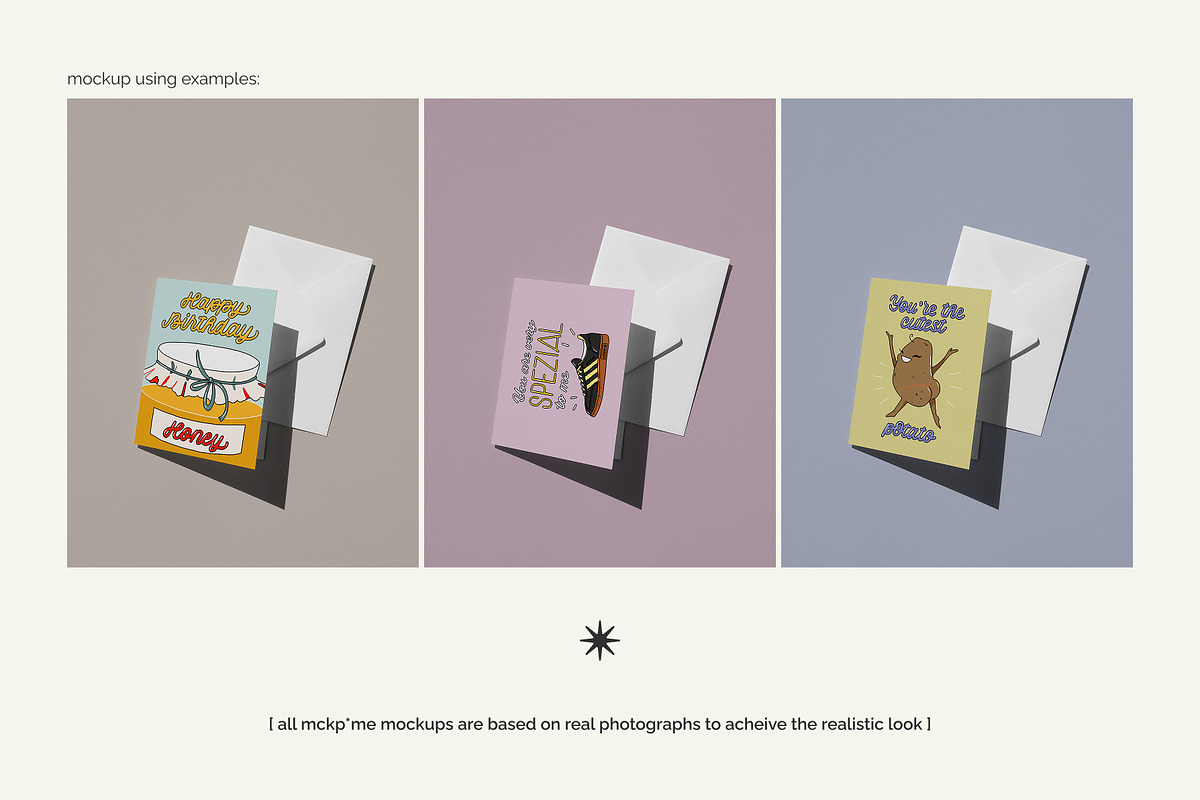 US A2 postcard and envelope mockup, a Merchandise Mockup by MCKP*ME