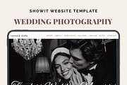 Wedding Photographer Showit Template, an App Template by MOAROShop (Thumbnail 1 of 11)