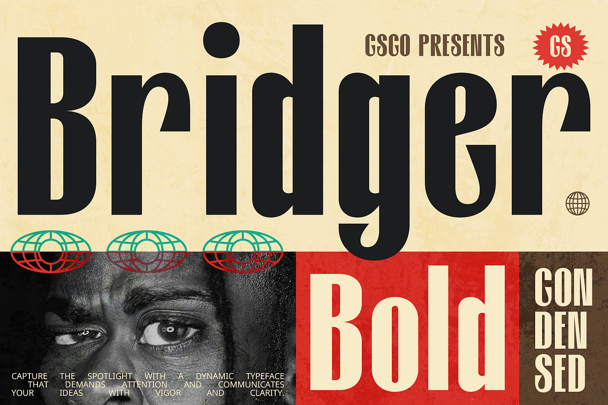CS Bridger – Bold Font, a Sans Serif Font by Craft Supply Co. (Photo 1 of 8)