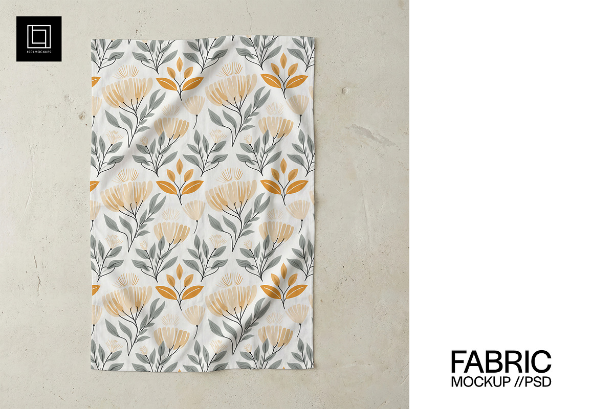 Cotton Tea Towel Mockup (PSD), a Household Mockup by 1001 mockups (Photo 1 of 6)