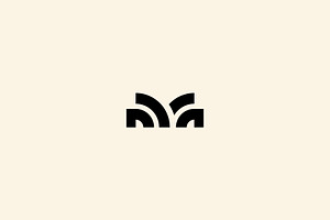 M Monogram Logo Design Vector