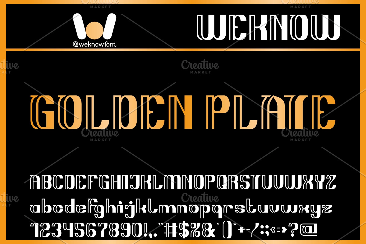 Stripes Font, a Font by weknow (Photo 4 of 8)