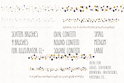 Gold, Blush & Navy Confetti Bundle, an Object Graphic by TeaBerry (Thumbnail 3 of 5)