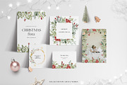 Christmas Floral watercolor graphics, a Decorative Illustration by Grace Noboa Illustrations (Thumbnail 10 of 15)