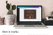 Certificate of Completion CANVA C002, a Marketing Template by Draca Design Co (Thumbnail 4 of 4)