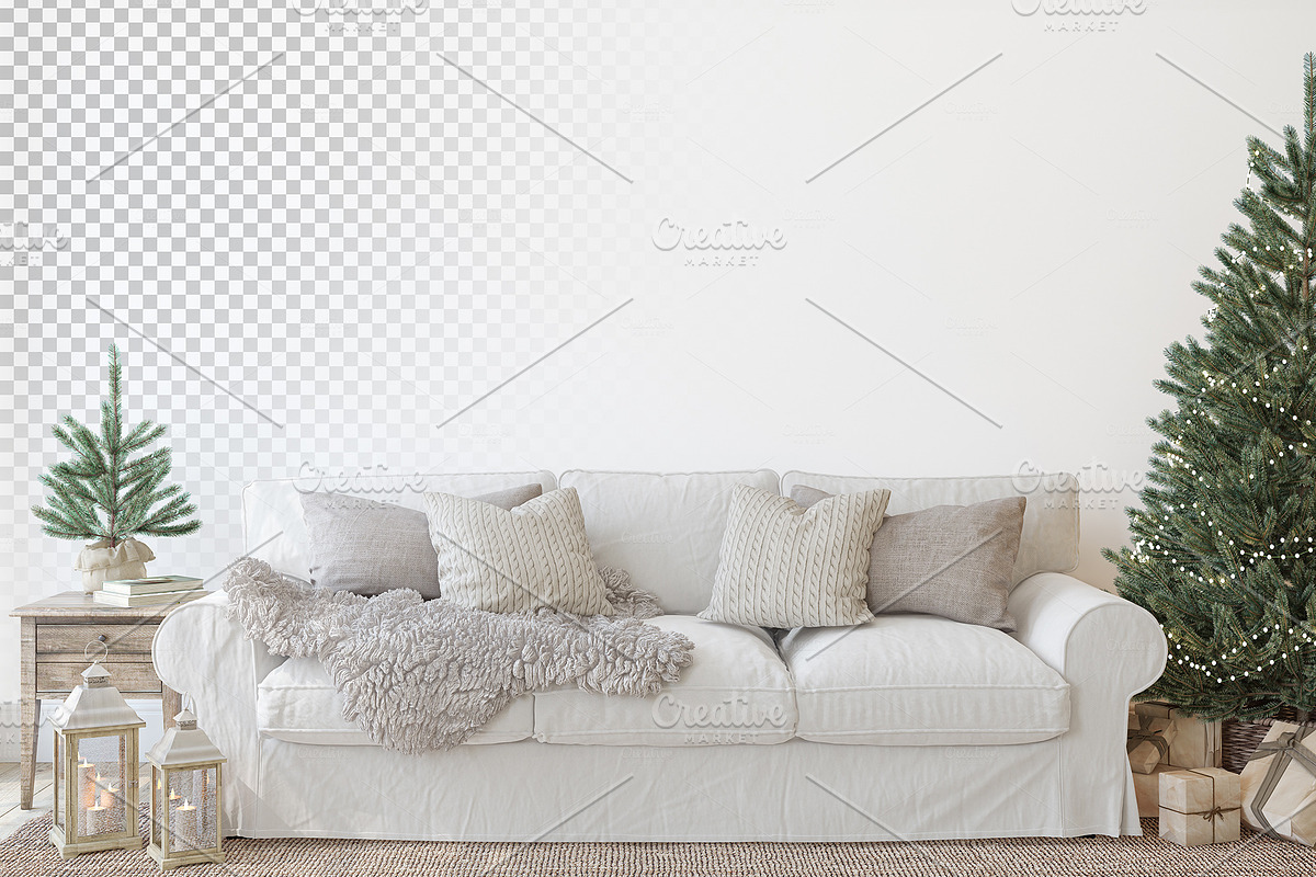 CHRISTMAS TIME Wall&Frame Mockups, a Household Mockup by MyHomeMockups (Photo 5 of 12)