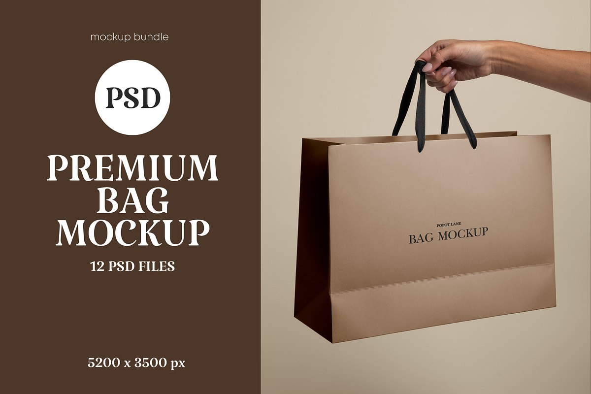 Premium Bag Mockup, a Product Mockup by PopotLane (Photo 1 of 11)