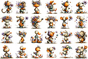 Whimsical Spring Animals Clipart, an Illustration by designcity5 (Thumbnail 2 of 5)
