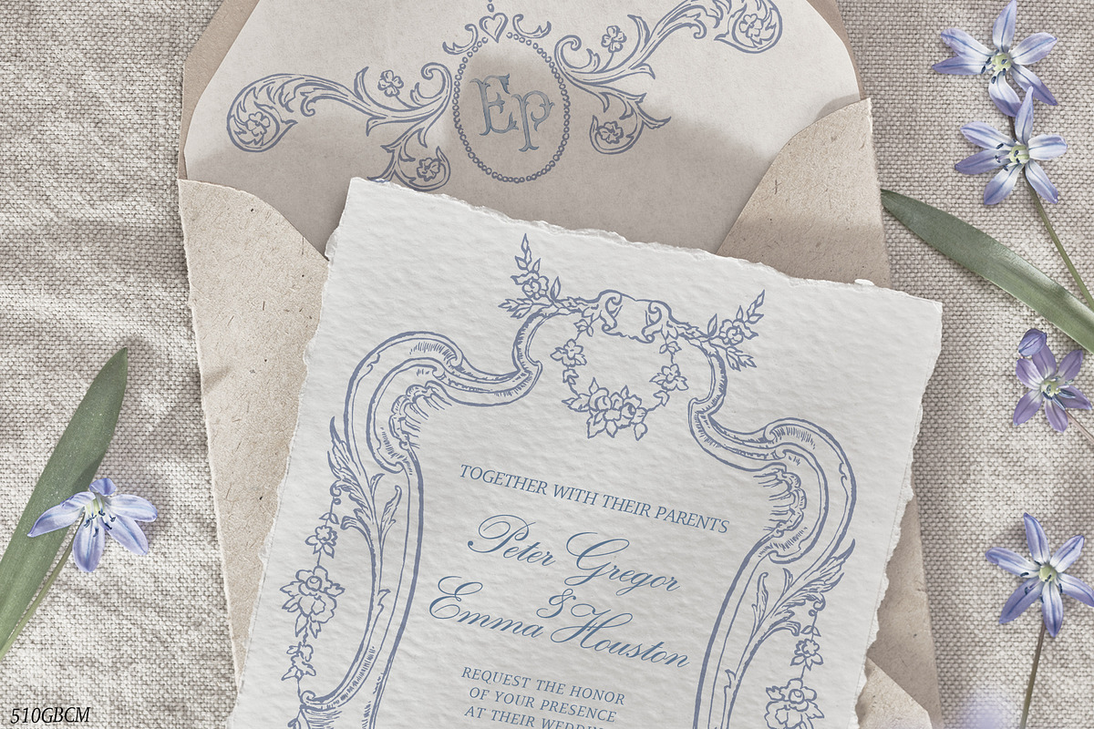 Baroque clip art elements vector, a Decorative Illustration by GrafikBoutique (Photo 2 of 6)