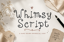 Whimsy Script – Hand Drawn Font
