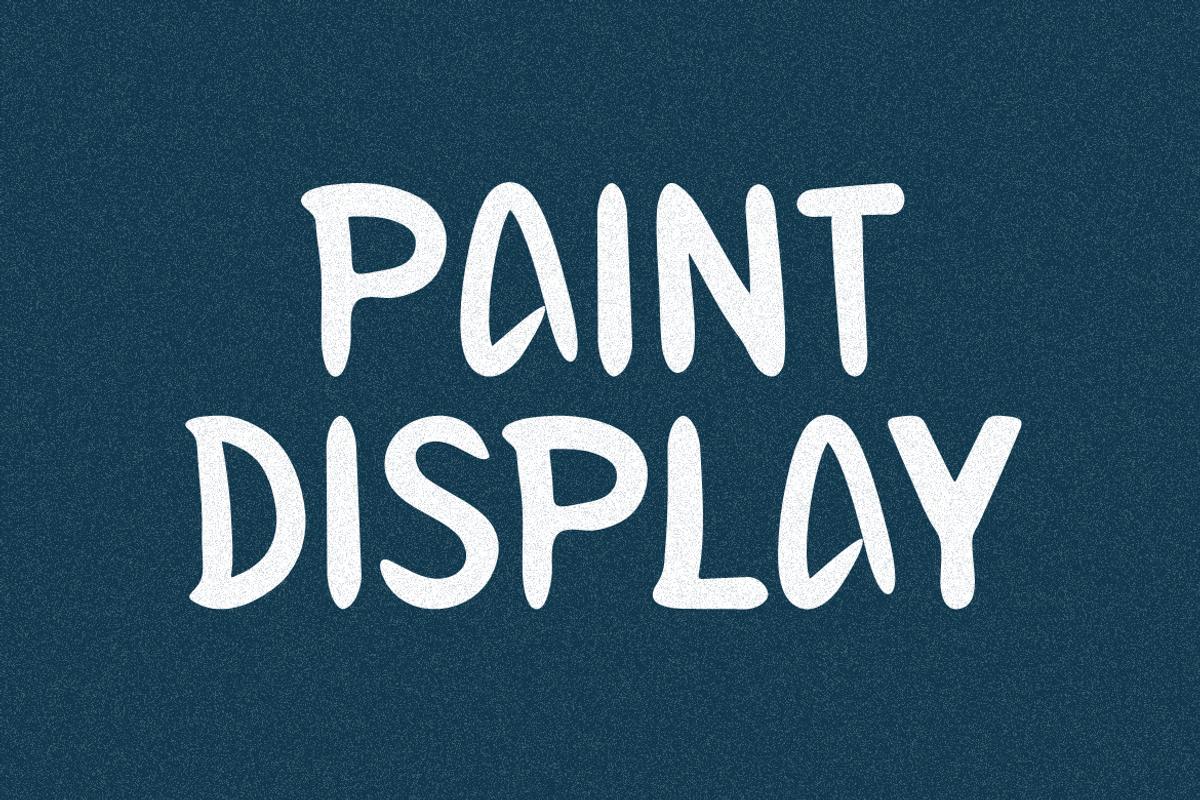 Resonek - Paint Display Font, a Sans Serif Font by QR Design Studio (Photo 2 of 6)