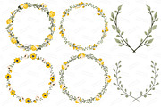 Wedding Floral Clipart & Vectors, an Illustration by Amanda Ilkov (Thumbnail 3 of 4)