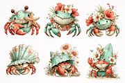 Whimsical Summer Crab Clipart, an Illustration by DreamArtGraphic (Thumbnail 4 of 8)