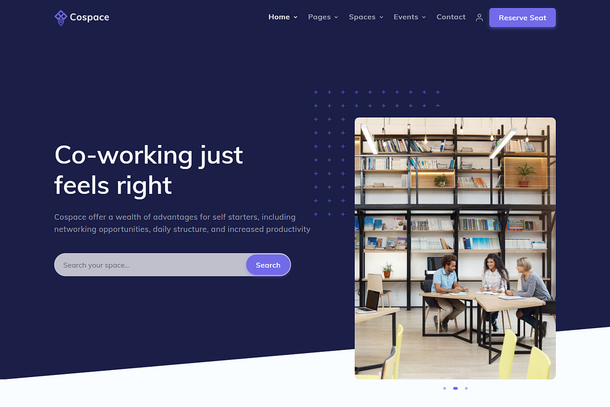 Cospace - Coworking Template, a Bootstrap Template by shreethemes (Photo 2 of 5)