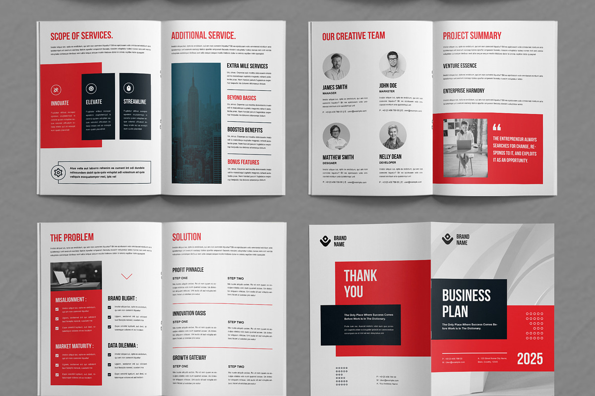 Business Plan Brochure, a Brochure Template by ContestDesign (Photo 3 of 3)