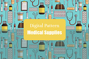 Medical Supplies Pattern, a Pattern Graphic by koberstein (Thumbnail 1 of 3)