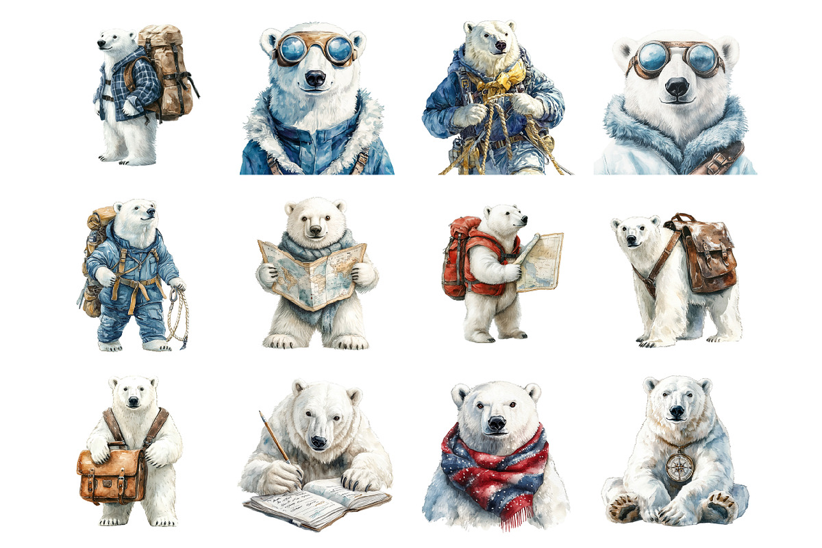 Explorer - Polar Bear, an Illustration by Design Market (Photo 2 of 3)