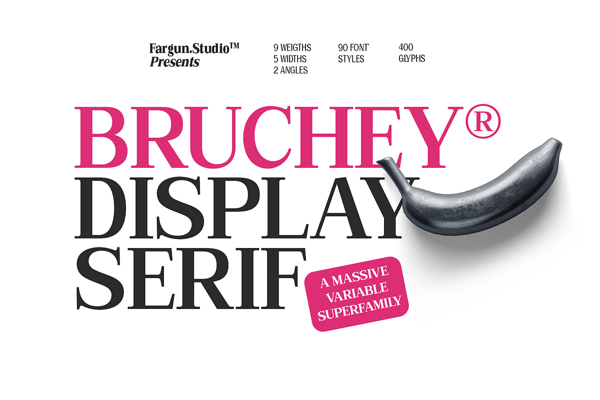 Bruchey Serif, a Serif Font by Fargun Studio (Photo 1 of 15)