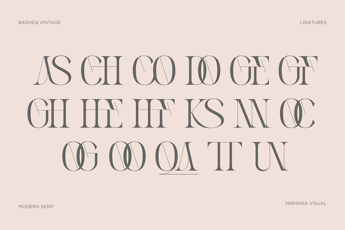 Basheq Vintage - Modern Serif, a Serif Font by Nirmana Visual (Photo 13 of 18)