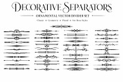 Vintage dividers, separator borders, a Decorative Illustration by Vector Tradition (Thumbnail 3 of 3)