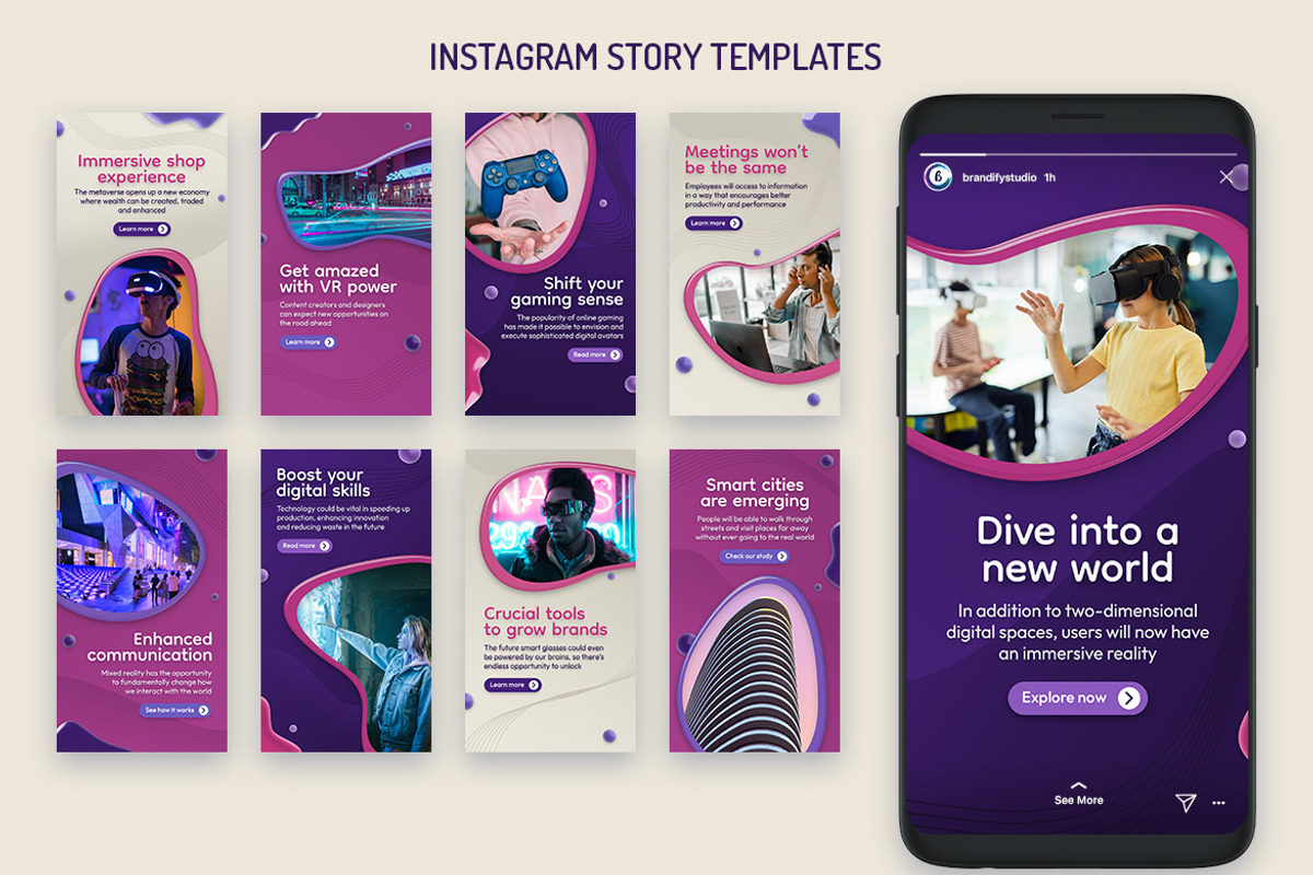 Social Media Kit - Metaverse, a Social Media Template by Brandify Studio (Photo 3 of 4)