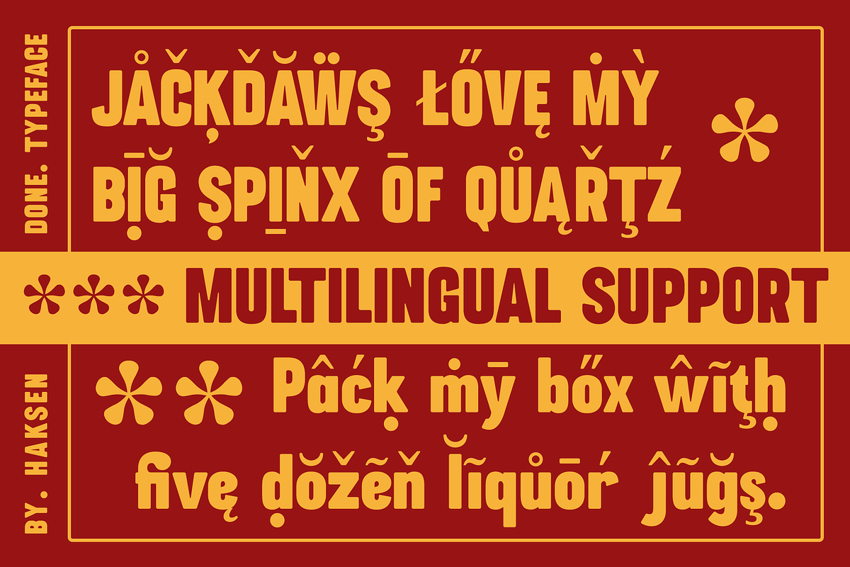 Done - Retro Rounded Sans, a Sans Serif Font by Haksen (Photo 5 of 11)